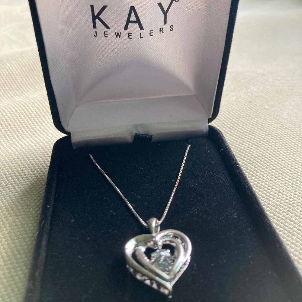 Kay Jewelers Floating Heart Necklace